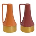 Miniatyrbillede 1 af 3: Lyseholder DKD Home Decor Metal Lakeret (11 x 11 x 20 cm) (2 enheder)
