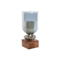 Miniatyrbillede 2 af 2: Lyseholder DKD Home Decor 16,5 x 16,5 x 38,5 cm Krystal Aluminium