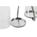 Miniatyrbillede 2 af 3: Lyseholder Home ESPRIT Sort Sølvfarvet Metal Krystal 24 x 19 x 18 cm (2 enheder)