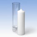 Miniatyrbild 1 av 4: Ljusform - 200x60 mm - Blockljus Cylinder
