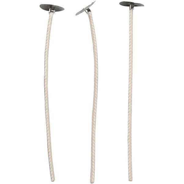 Vaxade ljusvekar - 50 st - Längd: 10 cm - Tjocklek 2 mm