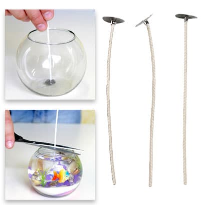Vaxade ljusvekar - 50 st - Längd: 10 cm - Tjocklek 2 mm