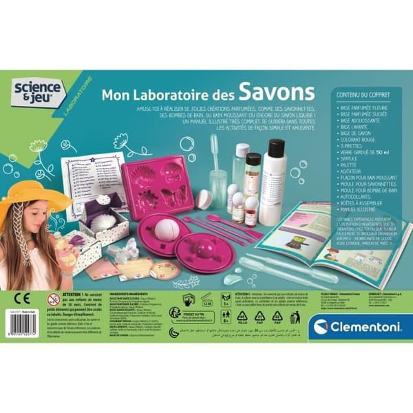 CLEMENTONI Science &amp; Jeu - My Laboratory of Soaps - Vetenskapligt spel