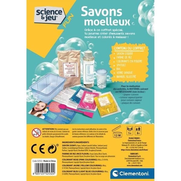Clementoni - Science &amp; Game - Mjuka tvålar
