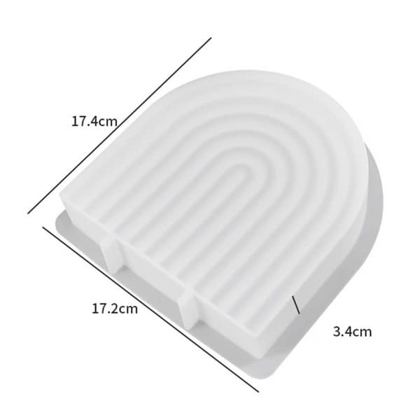 Lysform stearinlys U-formbue 15cm