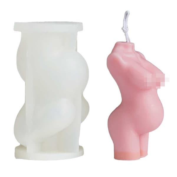 Lysform Candles Gravid kvinde 3d 9cm