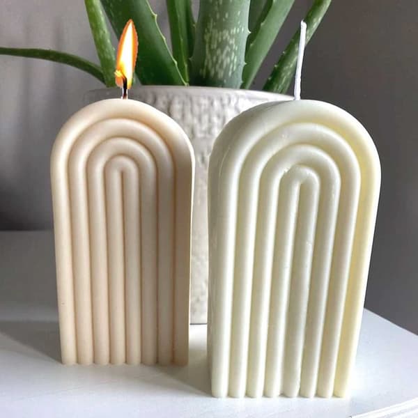 Ljusform Stearinljus U-Form Hög Båge 12cm
