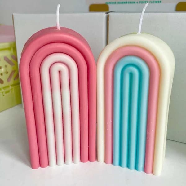 Ljusform Stearinljus U-Form Hög Båge 12cm