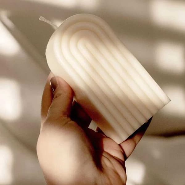 Ljusform Stearinljus U-Form Hög Båge 12cm