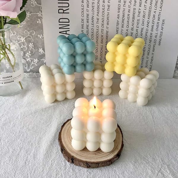 Lysform DIY Stearin Light 6st Cubs