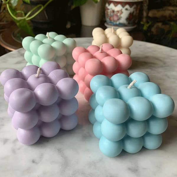 Lysform DIY Stearin Light 6st Cubs