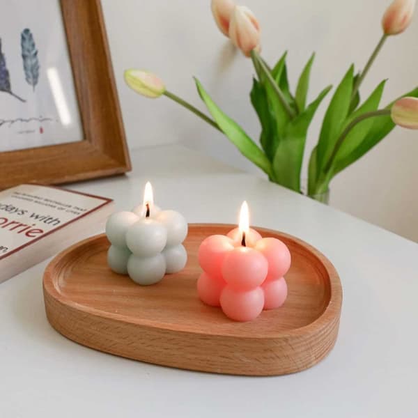DIY Stearin Light Mini Kub - Lysform 4cm