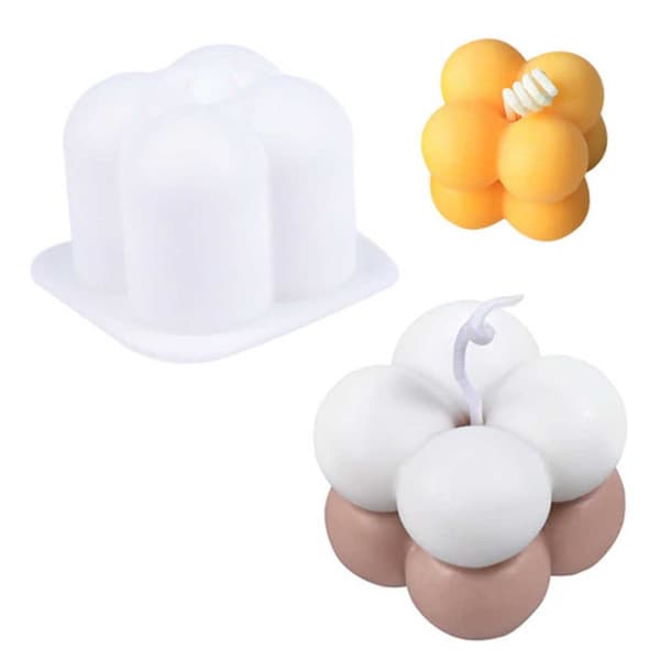 DIY Stearin Light Mini Kub - Lysform 4cm