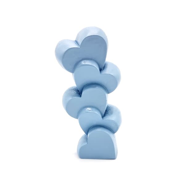 Silikonform Ljusformar - Hjärtan i Höjd - H: 10 cm