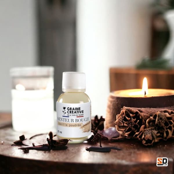 Doft för ljus - Puder vanilj - 27 ml - Sötma - Klassisk doft - DIY
