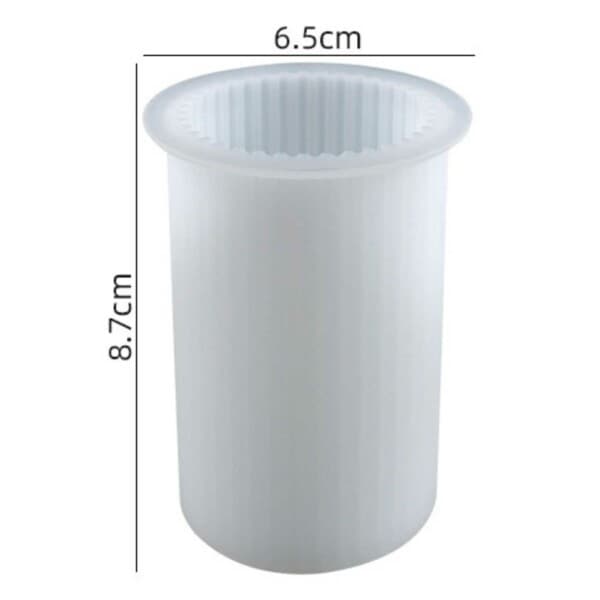 DIY silikone lys form ribbed stearin lys