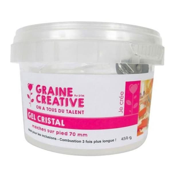 Gel för ljus 450 g + 6 vekar