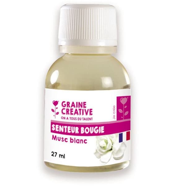 Doft för ljus - Vit Musk - 27 ml - Tillverkad i Frankrike - Moschusdoft - DIY