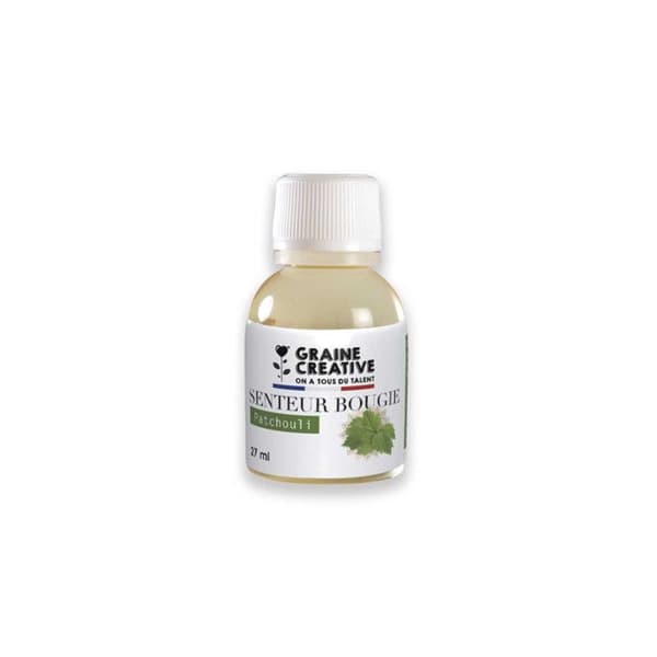 Doft för doftljus - Patchouli - 27 ml - Tillverkad i Frankrike - Kryddig doft - För DIY-ljus