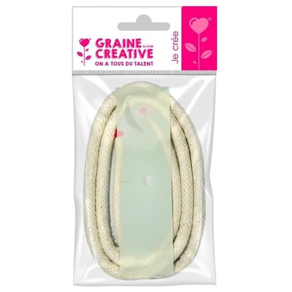 Ljusvekar - KREATIVT FRÖ VI HAR ALLA TALANG - 1 m x 1 cm - Bomull - 3 st - Blandat