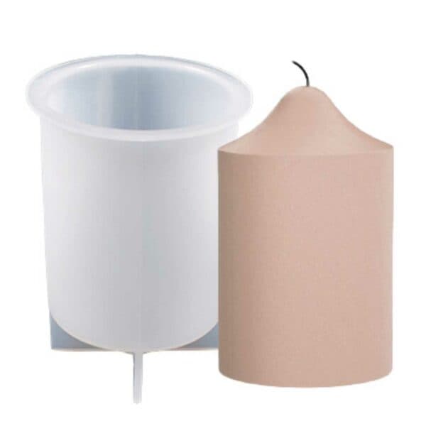 Silikone lys form DIY stearin lyscylinder
