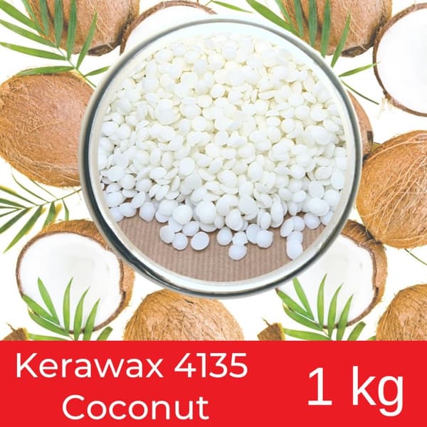 Kokosvax till Ljusglas - 1 kg - Keravax 4135 - Pastiller