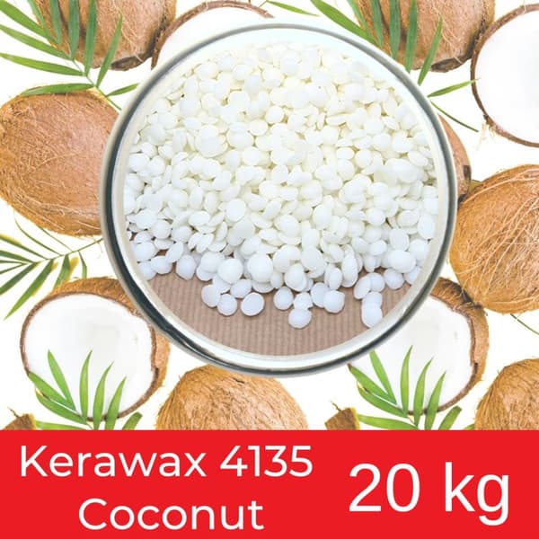 Kokosvax till Ljusglas - 20 kg - Keravax 4135 - Pastiller