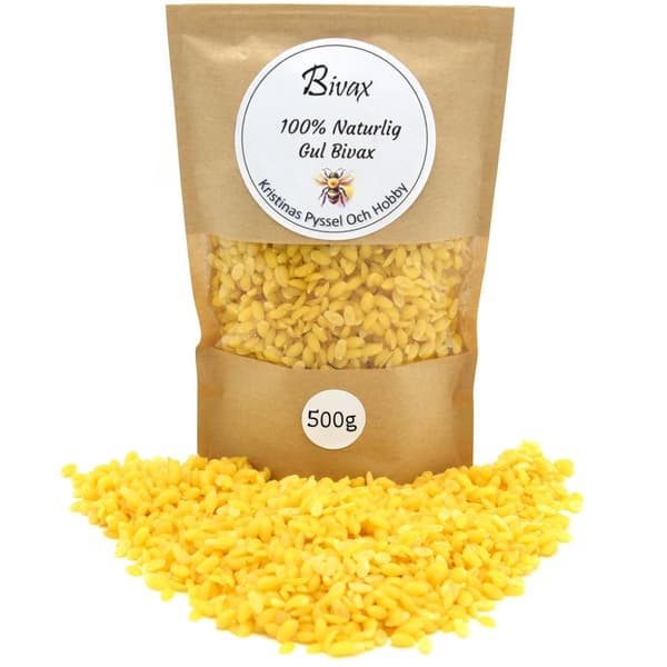 Bivax 100% Naturlig - Gul - 0,5 Kg