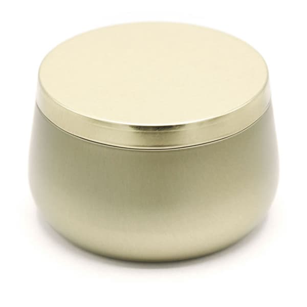 Ljusburk Med Lock 12 st - Guld - 236 ml - Metall