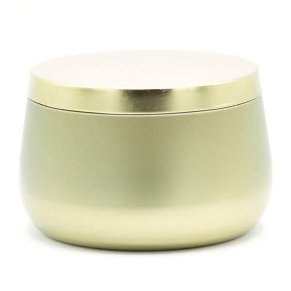 Ljusburk Med Lock 12 st - Guld - 236 ml - Metall