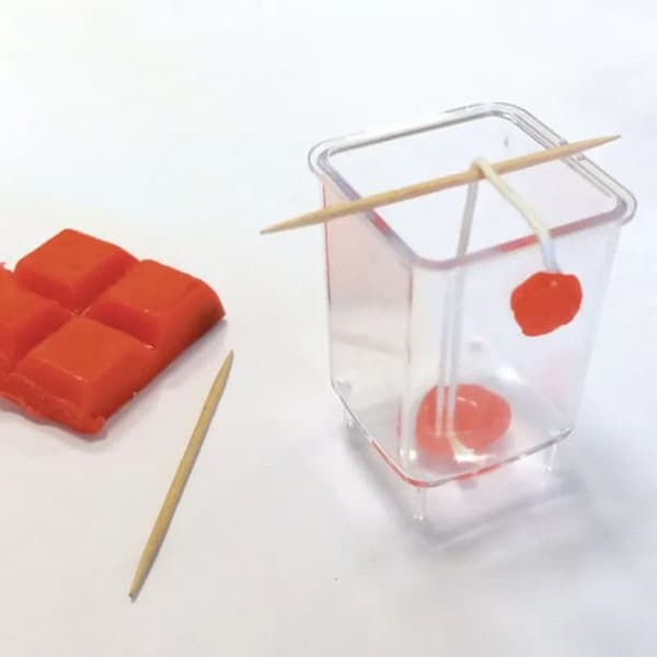 Voxljusform - Kreativfrö - Fyrkantig 48x48mm H75mm - Plastisk kristall - Transparent - Vuxen