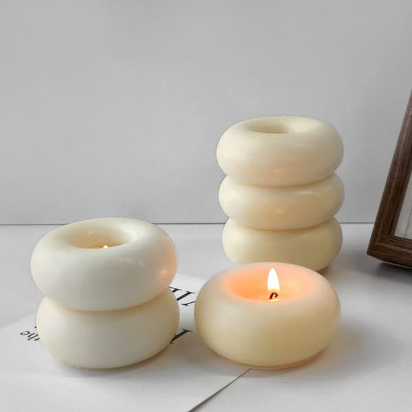 INF Donut stearinlysform, dobbelt cirkelform J-0295