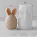 Miniatyrbilde 2 av 4: INF Silikonkaninform - DIY-form til harpelys i resin til påskepynt