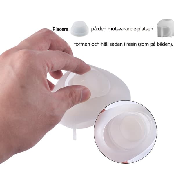 Silikone Form Stearinlys Forme-Halvmåne Skimmelsvamp DIY Silikone Stearinlys Form, Stearinlys Forme