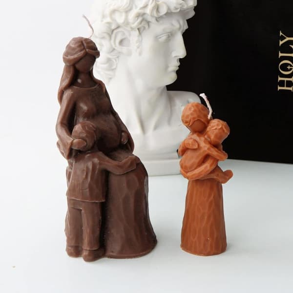 DIY Silikone Stearinlys Form - Mors Dag Stearinlys Form, Mors Figur Form - Sæbeform