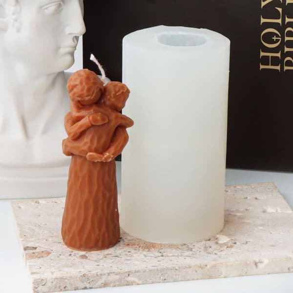 DIY Silikon Ljusform-Mors dag ljusform,Mors figurform-Tvålform