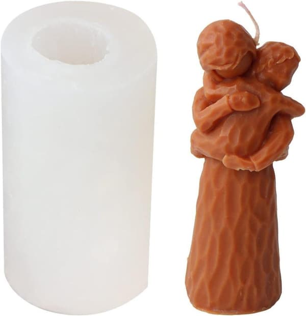 DIY Silikon Ljusform-Mors dag ljusform,Mors figurform-Tvålform