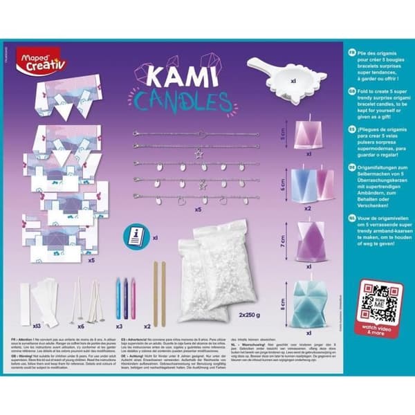 MAPED origamiljus - Origami Surprise-modell - Dolt armband - Ålder 8+