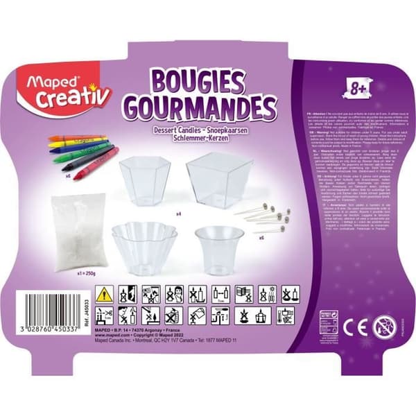 Maped Creativ - Fodral för att göra gourmetljus - Ålder+8 - Tillverkat i Frankrike