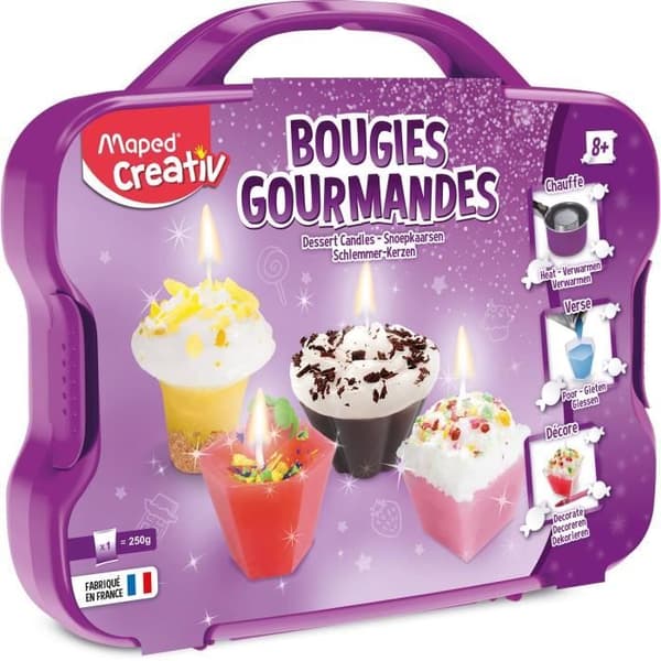 Maped Creativ - Fodral för att göra gourmetljus - Ålder+8 - Tillverkat i Frankrike