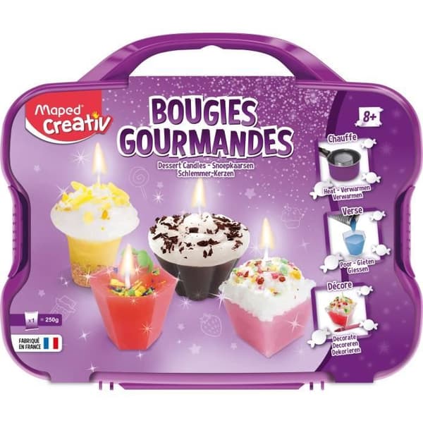 Maped Creativ - Fodral för att göra gourmetljus - Ålder+8 - Tillverkat i Frankrike