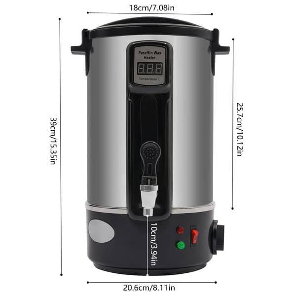 8L kapacitet, 1100W effekt, LED-display,Silver