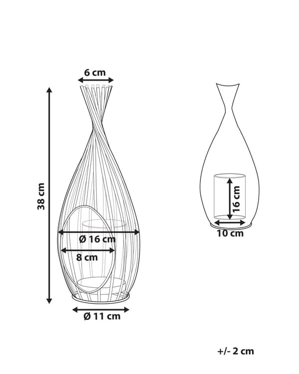 Lyhty musta metalli 38 cm avoin rakenne kynttilälle industriaalinen moderni tyyli