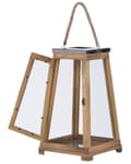 Pikkukuva 5 / 8: Lyhty ruskea 19 x 39 x 19 cm mäntypuu sisälle ulos kahvallinen