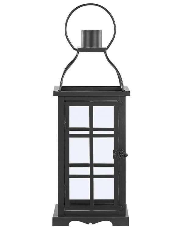 Elegant Lanterne Sort Moderne Design 42 cm Udendørs