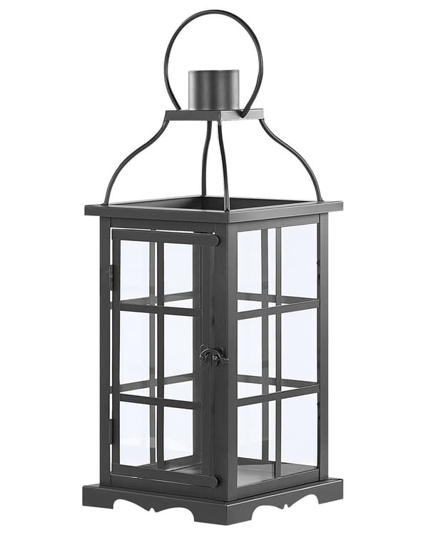Elegant Lanterne Sort Moderne Design 42 cm Udendørs