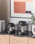 Miniatyrbillede 4 af 7: Elegant Lanterne, Sort Moderne Design 24 cm