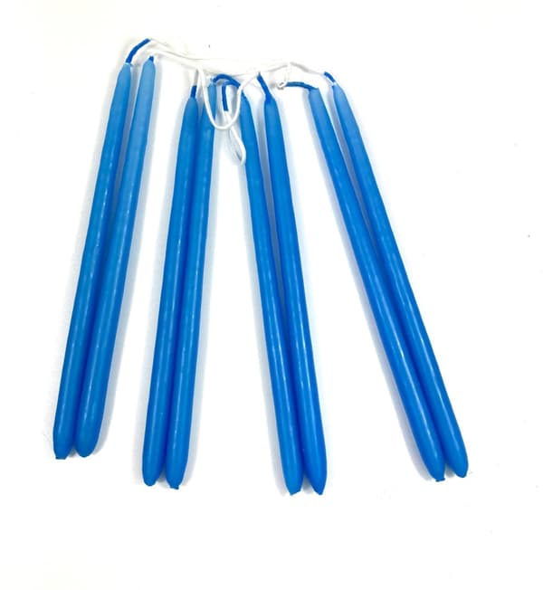 Thin blue Candles 8-Pack