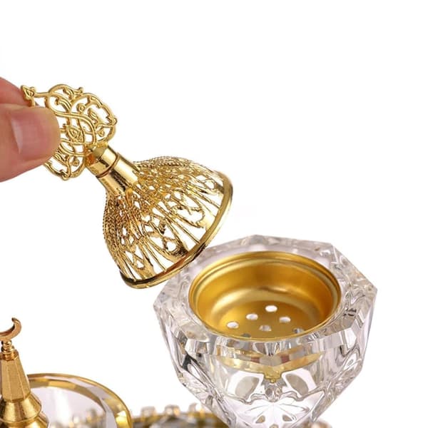 Aromalampa / Doftspridare Spegelbricka Clamp Aromalampa, Perfekt för Inredning av Vardagsrum 3-delars set