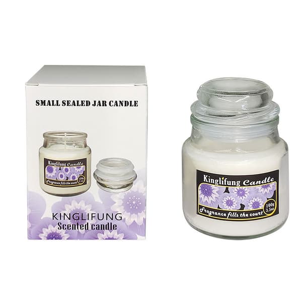 INF Doftljusburk - Lavendel, 110g sojavax